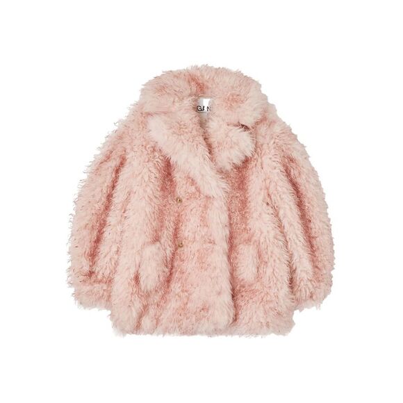 Ganni Pink Coats - Oversized Coats Women - Picture 1 of 4